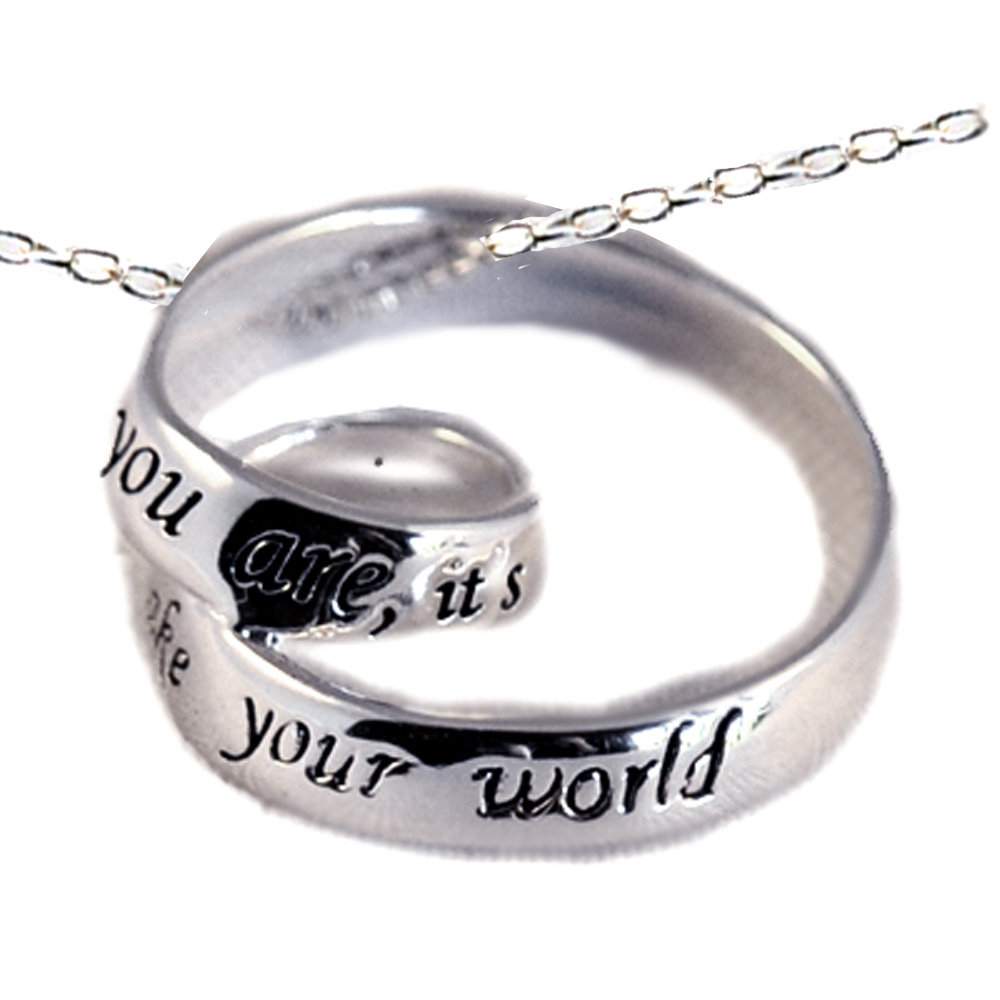 Gift Best Friend Sterling Silver Infinity Charm Necklace Friends Make Your World