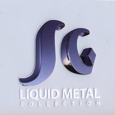 Sergio Gutierrez Liquid Metal Extra Wide 2.75" Diamond Pattern Cuff Bracelet