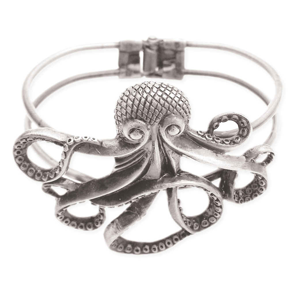 Silver Fever® Octopus Cuff Bracelet