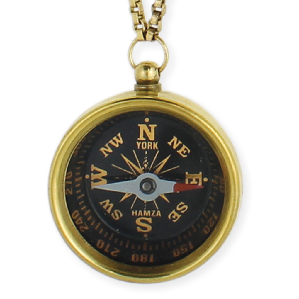 Silver Fever® Working Compass Necklace