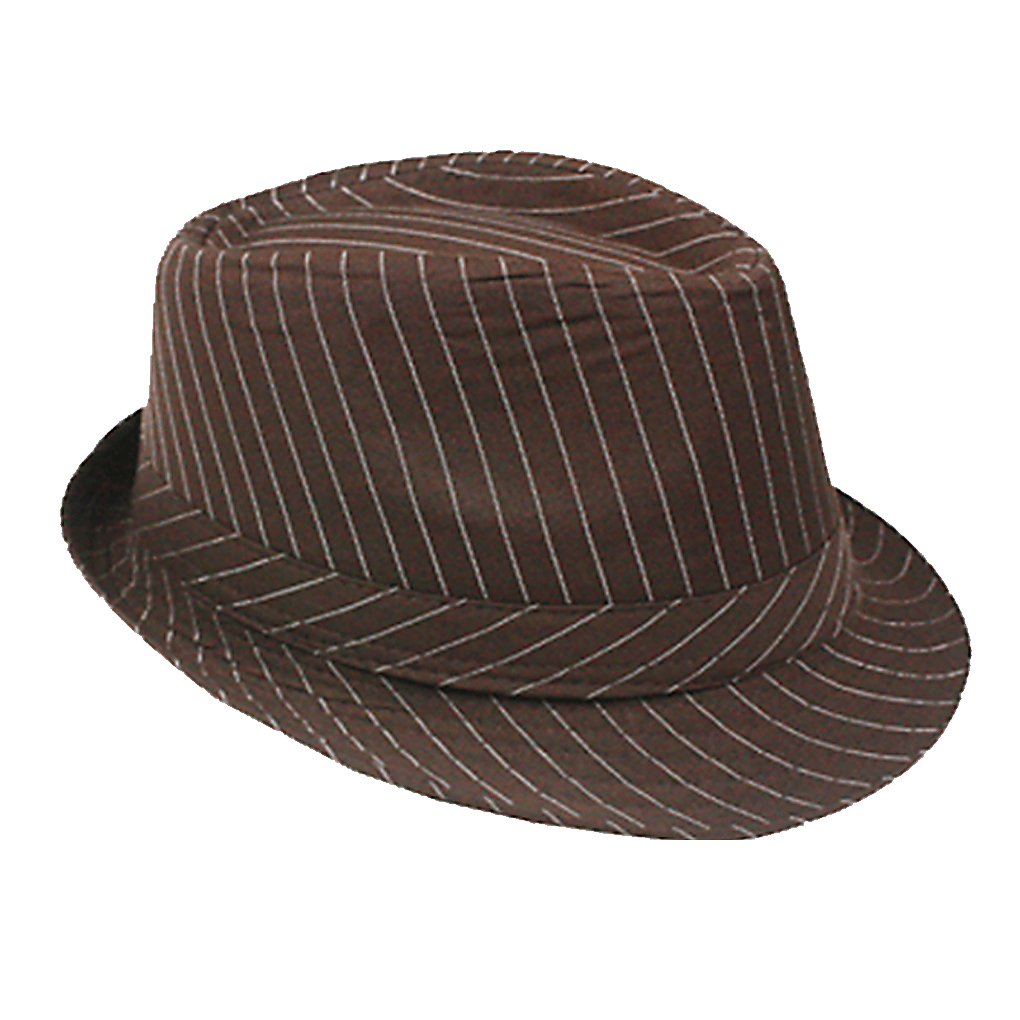 Silver Fever Stripped Panama Fedora for Men or Women