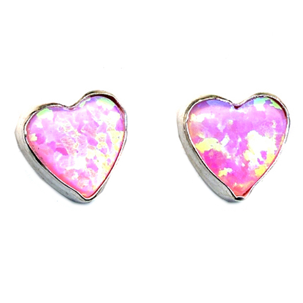 Details about   .925 Sterling Silver 6 MM Children's CZ Heart Post Stud Earrings MSRP $55 