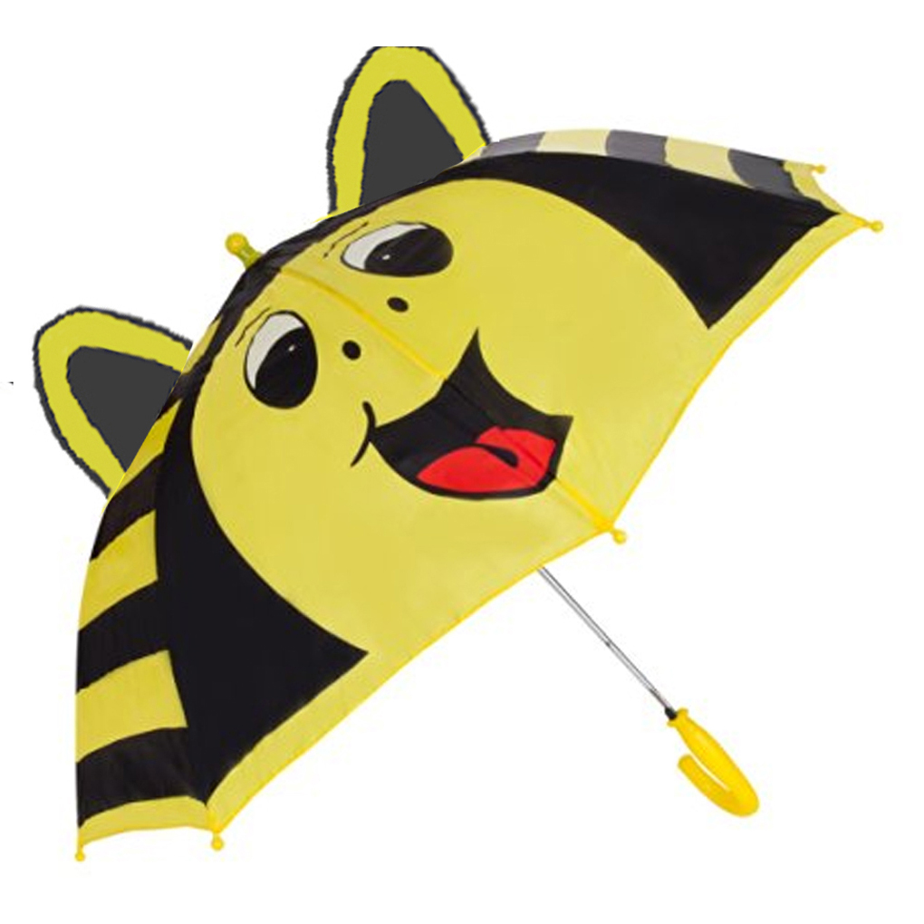 Fashionista Kids Animal Umbrella Sun Rain Protection Windproof Bumble Bee