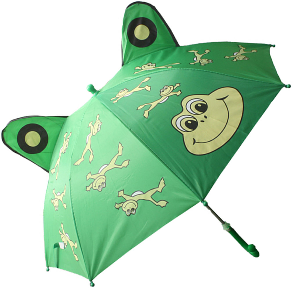 Fashionista Kids Animal Umbrella Sun Rain Protection Windproof Leaping Frog