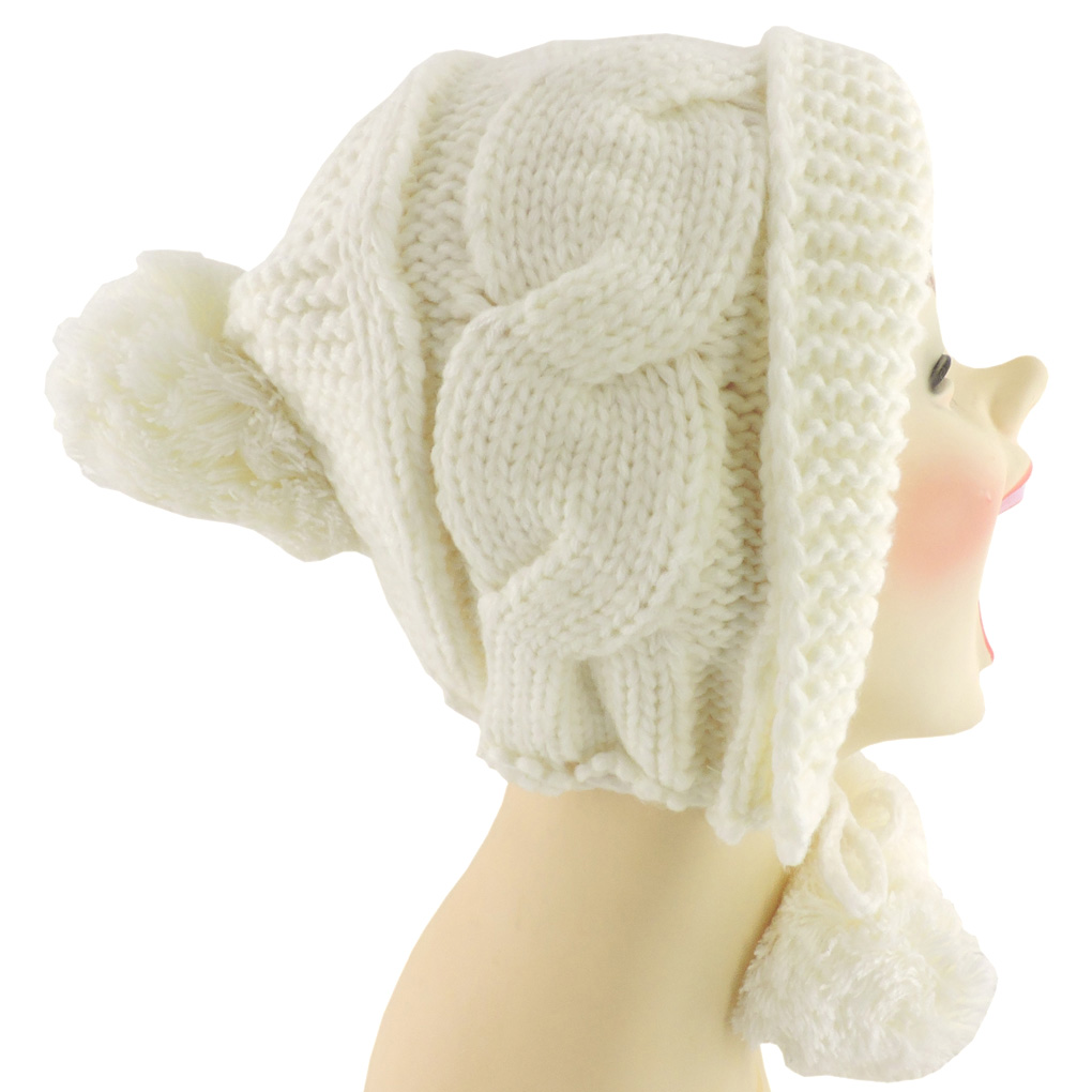 avSilver Fever® Women Knitted Winter Hat Cup Ski Outdoor Sport Fashion Binnie Skullies Black Honeycombed [CLONE] [CLONE]