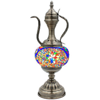 Mosaic Turkish Teapot Lamp - Starburst Bright