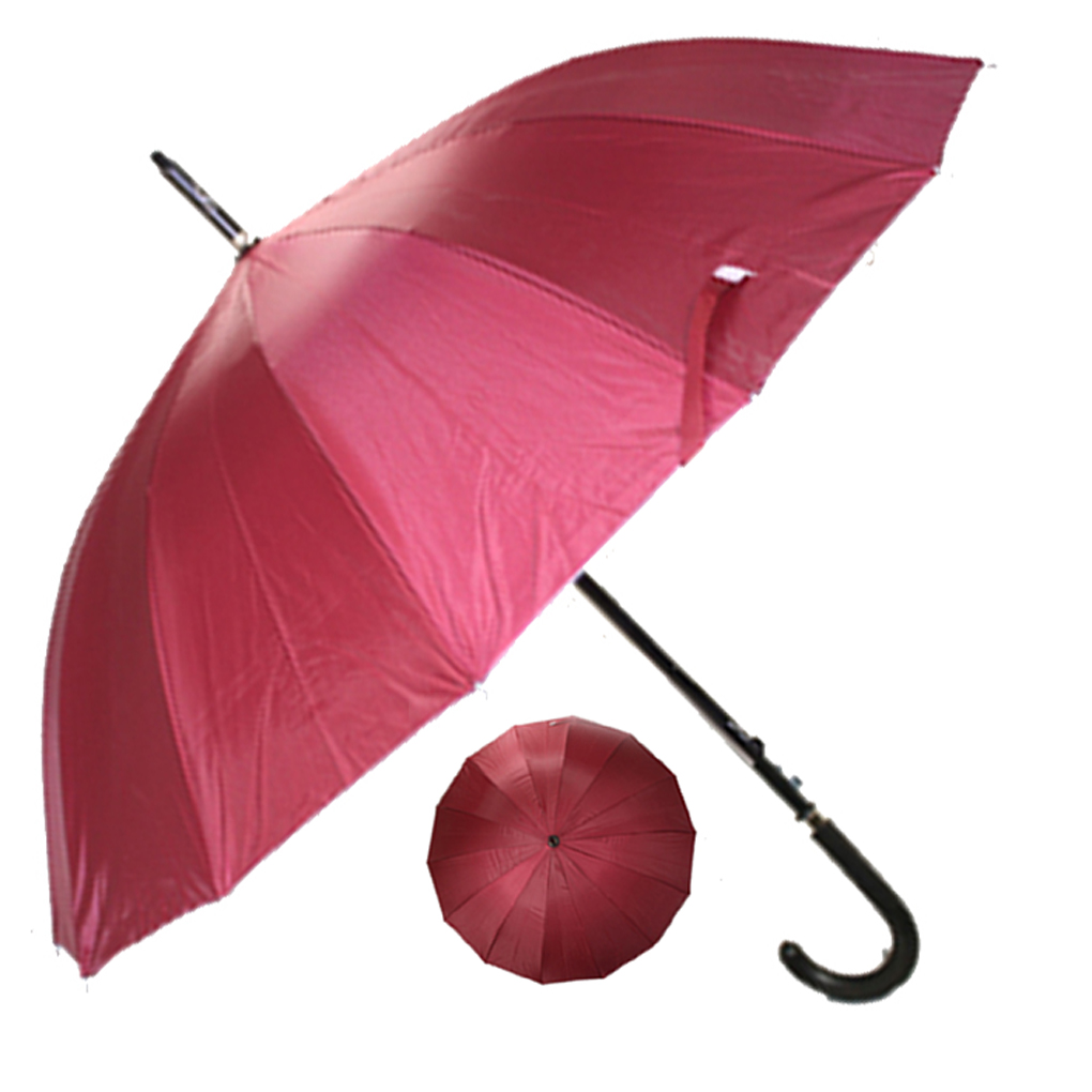 Rain or  Sun UV Protection Umbrella Silver Fever ® 42 "CanopyCoverageWindproof Burgundy