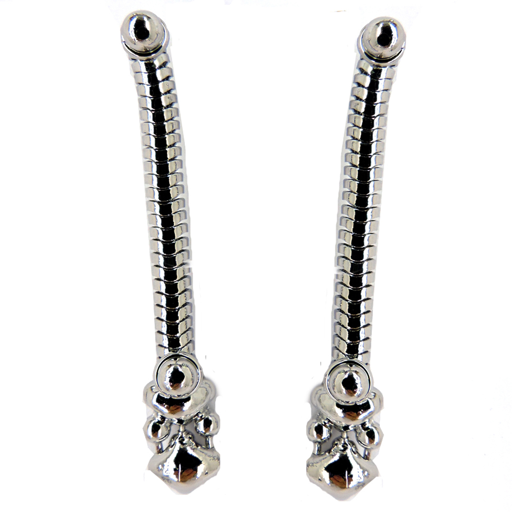 SG Liquid Metal Snake Rope Chain Earrings - by Sergio Gutierrez