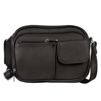 Women's Leather Crossbody organizer w Built in Wallet