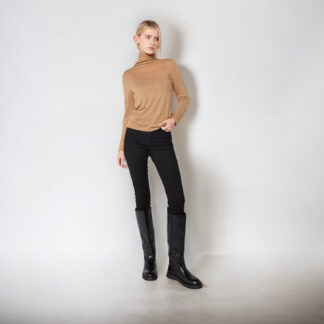 Look By M Women's Cashmere  Blend Turtleneck Sweater