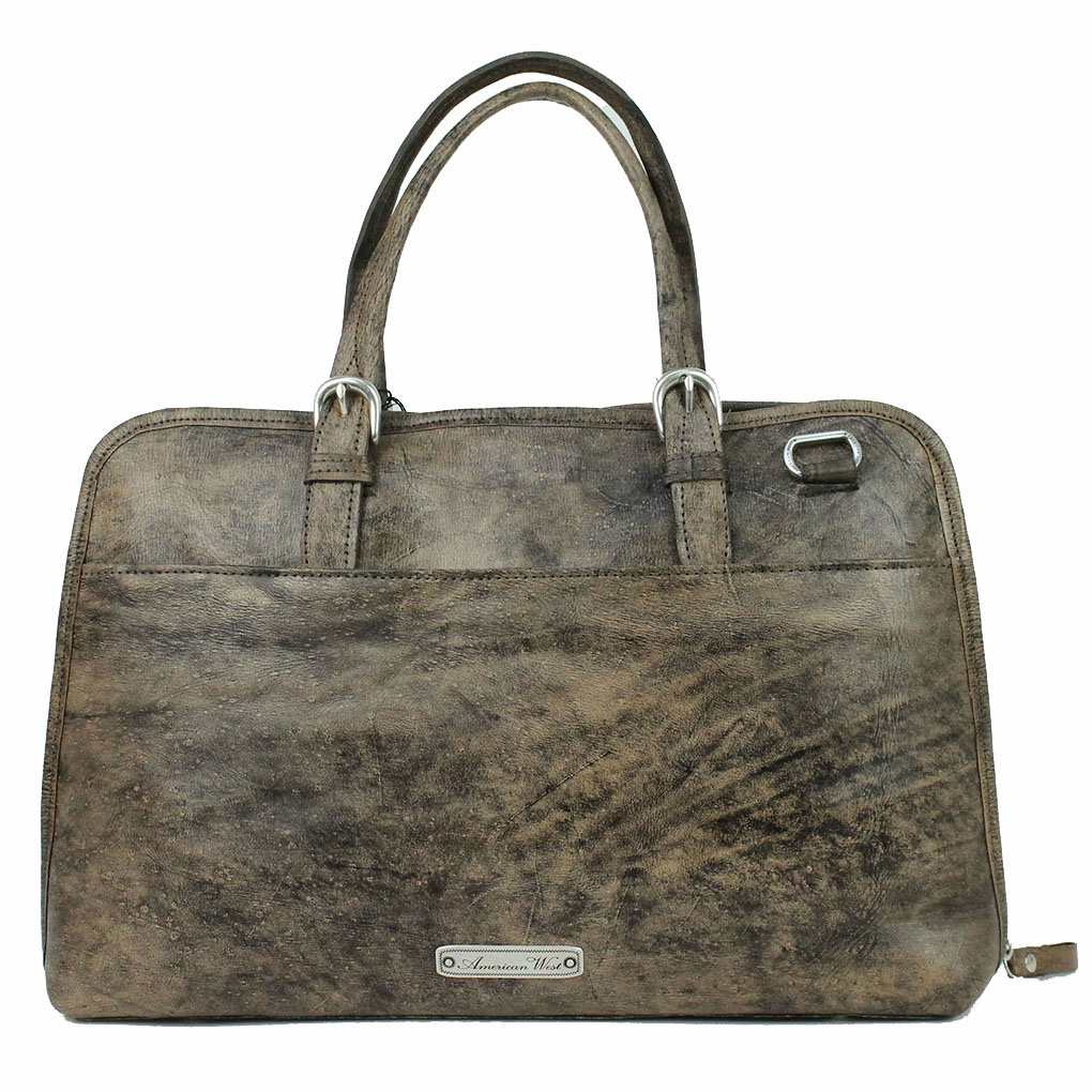 American West Leather Pendleton Pony Smart Briefcase - Image 5