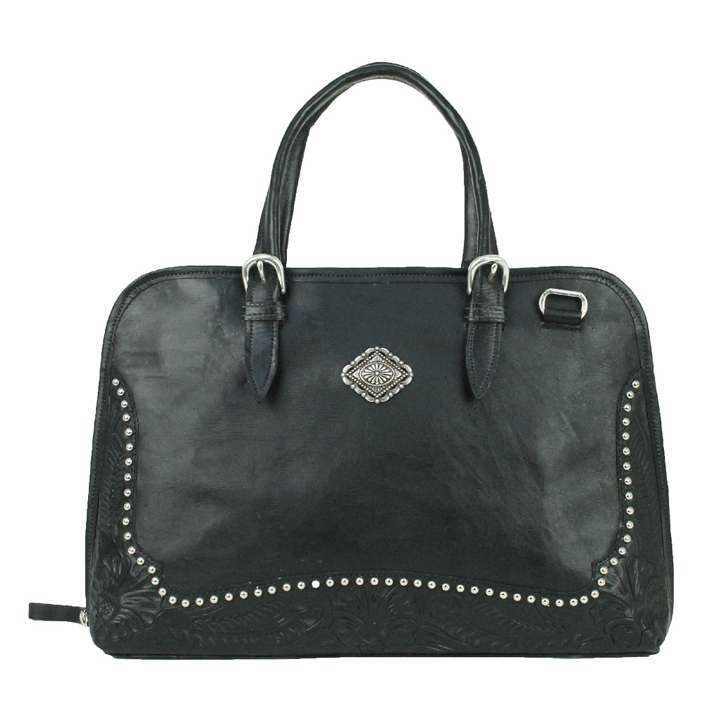 American West Leather Pendleton Pony Smart Briefcase - Image 3